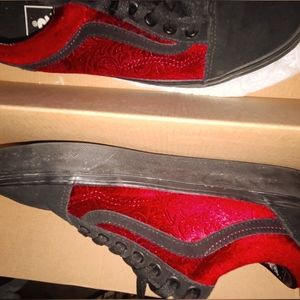 Red Vans Shoes Old Skool